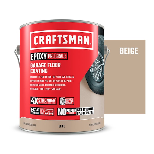 Garage Floor Coating Beige